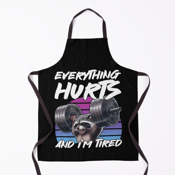 Item preview, Raccoon Gym Everything Hurts And I’m Tired Funny designed and sold by LeoVargasVelha.
