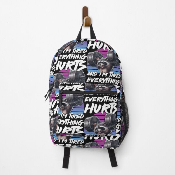 Item preview, Raccoon Gym Everything Hurts And I’m Tired Funny designed and sold by LeoVargasVelha.