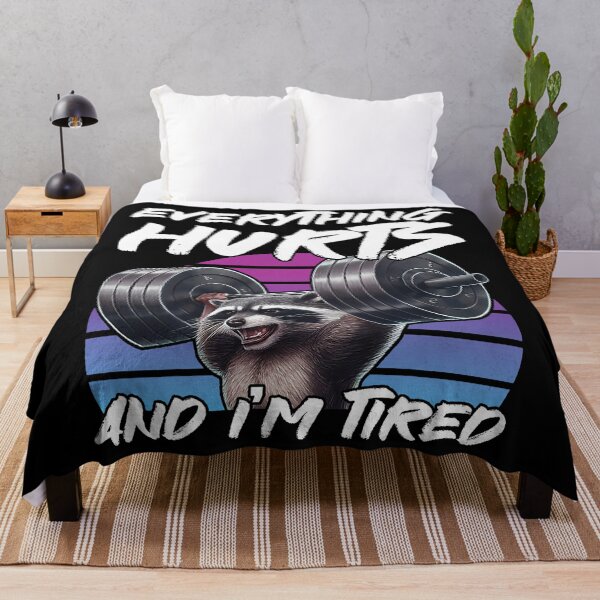 Item preview, Raccoon Gym Everything Hurts And I’m Tired Funny designed and sold by LeoVargasVelha.