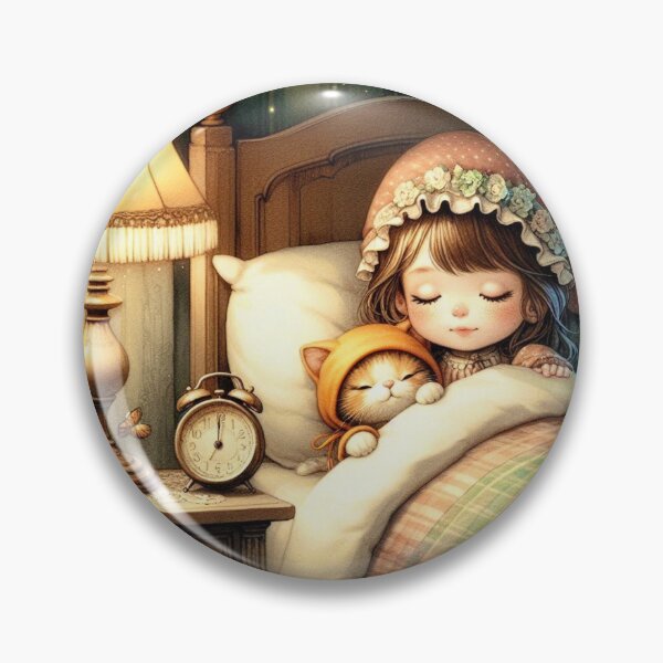 Item preview, Little Girl and Kitten in a Victorian-era Setting designed and sold by Myra365Art.
