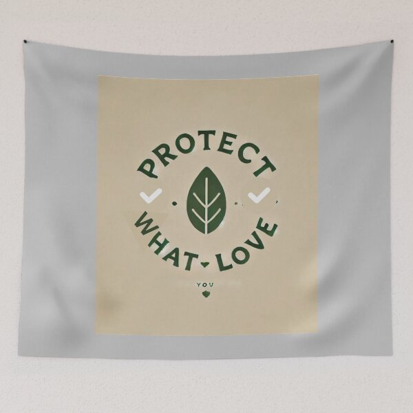 Item preview, Protect What You Love - Nature Conservation Emblem designed and sold by Milina3.
