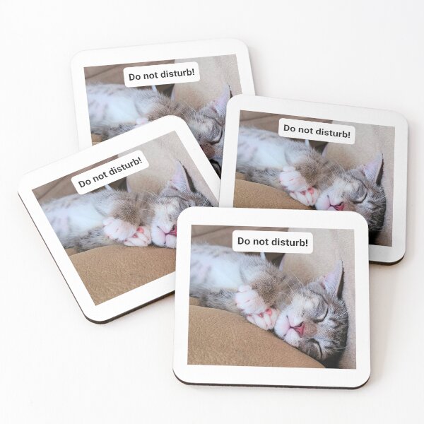 Item preview, Do not disturb, sleeping kitty designed and sold by Travelbox.