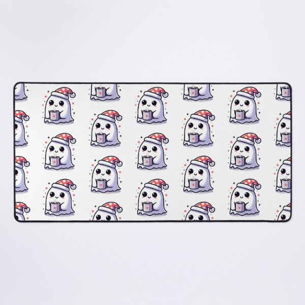 Aperçu de l'œuvre Fantôme d'Halloween Fantômes mignons avec une tasse de café Amateur de café effrayant créée et vendue par PodBloom.