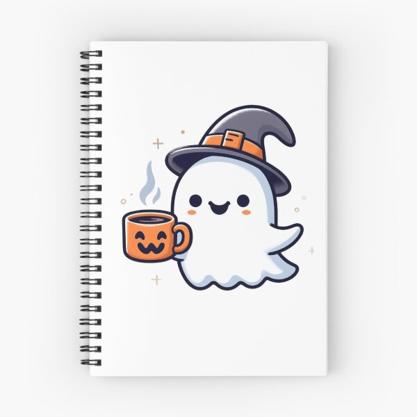 Artikelvorschau, Halloween Geist Süße Geister mit Kaffeetasse Gruseliger Kaffeeliebhaber entworfen und verkauft von PodBloom.