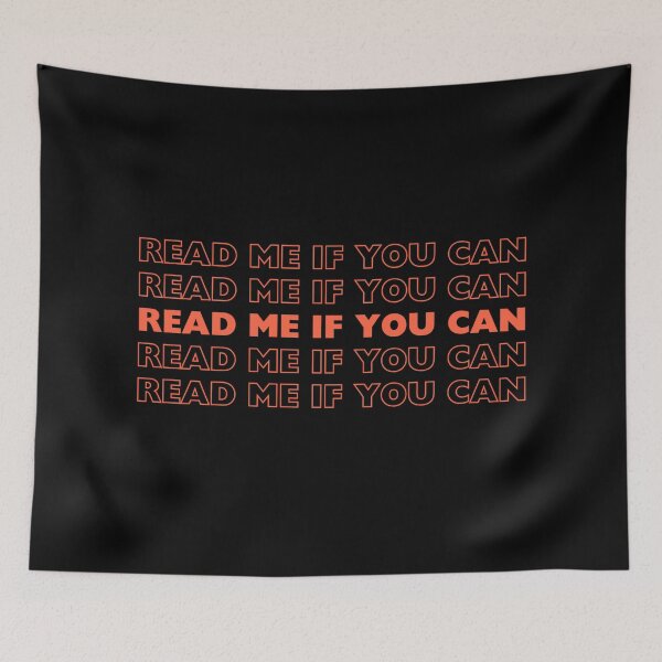 Item preview, Read me if you can, Typography designed and sold by WorlDigitalArts.