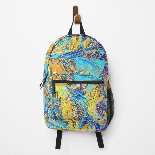 Item preview, Colorful Dreamscape with Majestic Cat designed and sold by blackhalt.