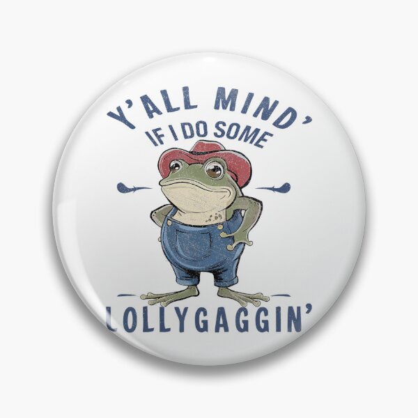 Item preview, Do Some Lollygagging Funny Cowboy Frog designed and sold by LeoVargasVelha.