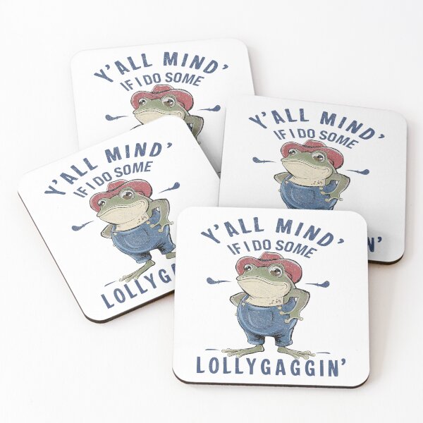 Item preview, Do Some Lollygagging Funny Cowboy Frog designed and sold by LeoVargasVelha.