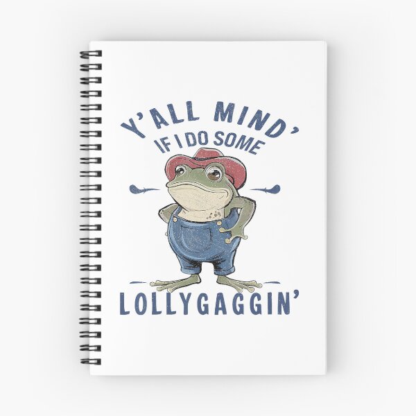 Item preview, Do Some Lollygagging Funny Cowboy Frog designed and sold by LeoVargasVelha.