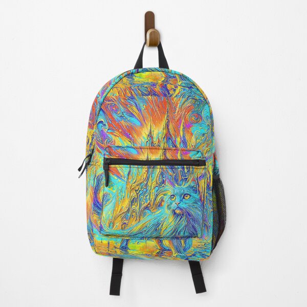 Item preview, Color-Infused Cat: A Surreal Portrait designed and sold by blackhalt.