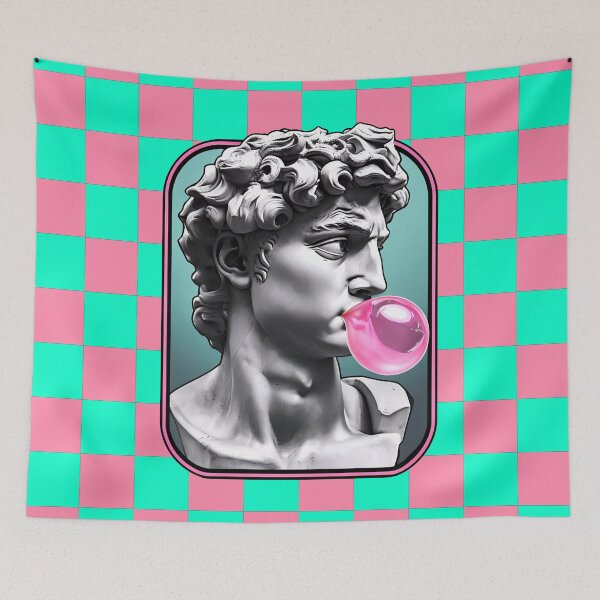 Item preview, Vaporwave aesthetic greek statue bubble gum designed and sold by analogsandpixel.