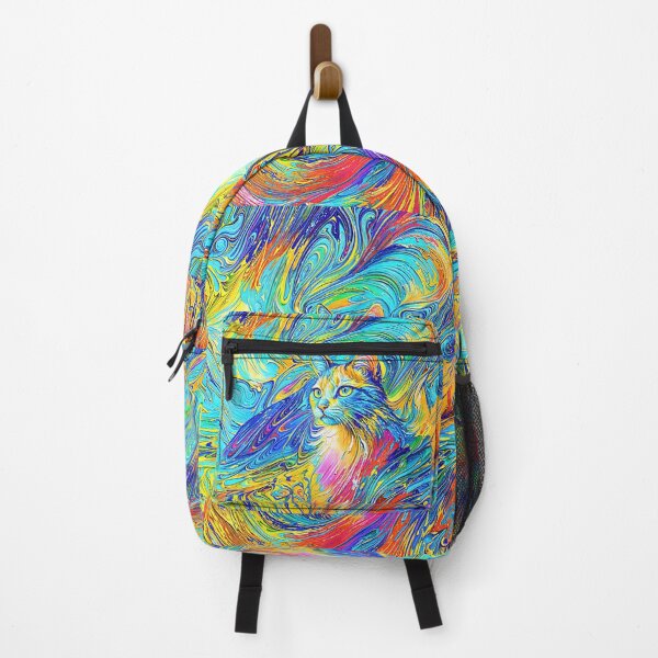 Item preview, Feline Fantasy in a Swirl of Rainbow Tones designed and sold by blackhalt.