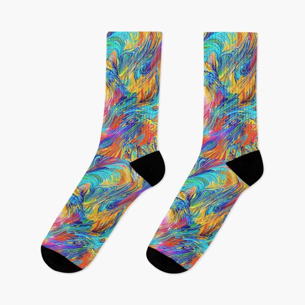 Item preview, Feline Fantasy in a Swirl of Rainbow Tones designed and sold by blackhalt.