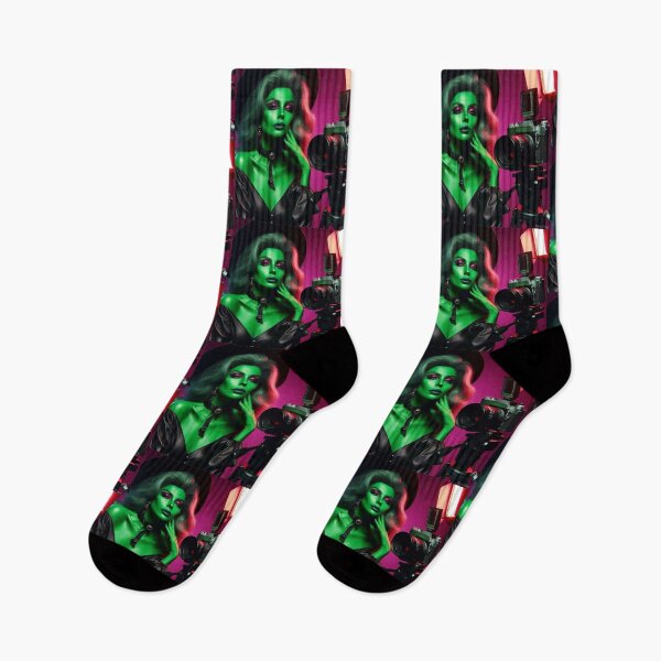 Item preview, 80’s Halloween Glamour Shots Green Witch designed and sold by BrianSaysDesign.