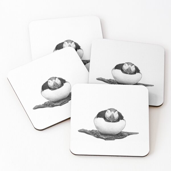 Item preview, A Relaxed Puffin Black and White designed and sold by CryptoLadyGabi.