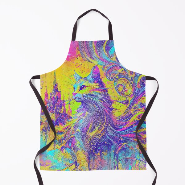 Item preview, Feline Elegance in Acid Hues designed and sold by blackhalt.