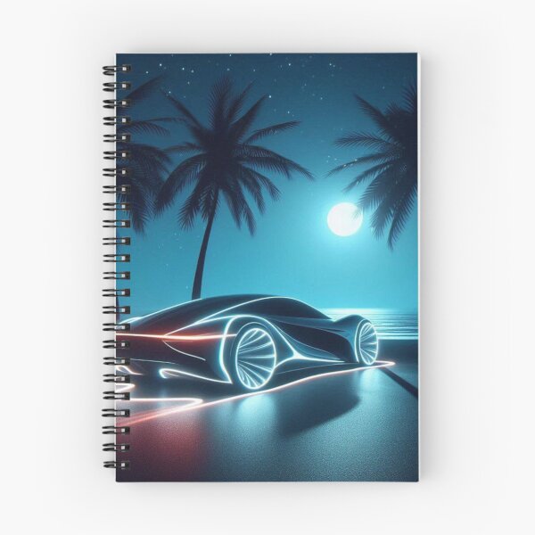 Item preview, Futuristic Car Moonlit Ride: Drive into Tomorrow designed and sold by NNStoreFreiburg.