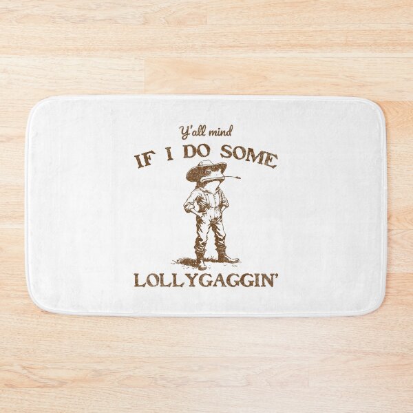 Item preview, Meme If I Do Some Lollygagging Funny Cowboy Frog designed and sold by LeoVargasVelha.