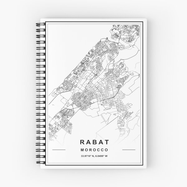 Item preview, Mapa de Rabat designed and sold by SHAMPAIN-ART-CO.