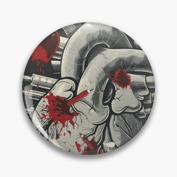 Item preview, Anatomical Heart Power electronics - Dark, Industrial Graphic Art designed and sold by Piotrek0001.