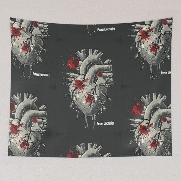 Item preview, Anatomical Heart Power electronics - Dark, Industrial Graphic Art designed and sold by Piotrek0001.