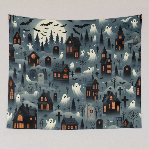 Item preview, Haunted Village Ghost Scene designed and sold by JavisSRDesign.