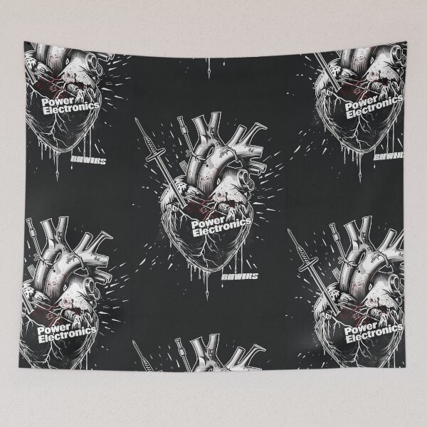 Item preview, Anatomical Heart Power electronics - Dark, Industrial Graphic Art designed and sold by Piotrek0001.