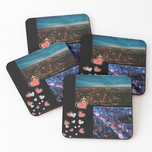 Item preview, Starlit City – Night Sky and Skyline designed and sold by Smiling29.