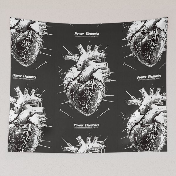 Item preview, Anatomical Heart Power electronics - Dark, Industrial Graphic Art designed and sold by Piotrek0001.