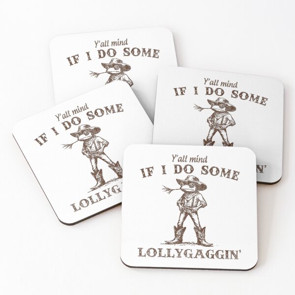 Item preview, Meme Y'all Mind If I Do Some Lollygagging Funny Cowboy Frog designed and sold by LeoVargasVelha.