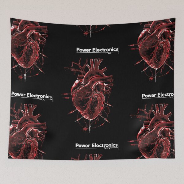 Item preview, Anatomical Heart Power electronics - Dark, Industrial Graphic Art designed and sold by Piotrek0001.