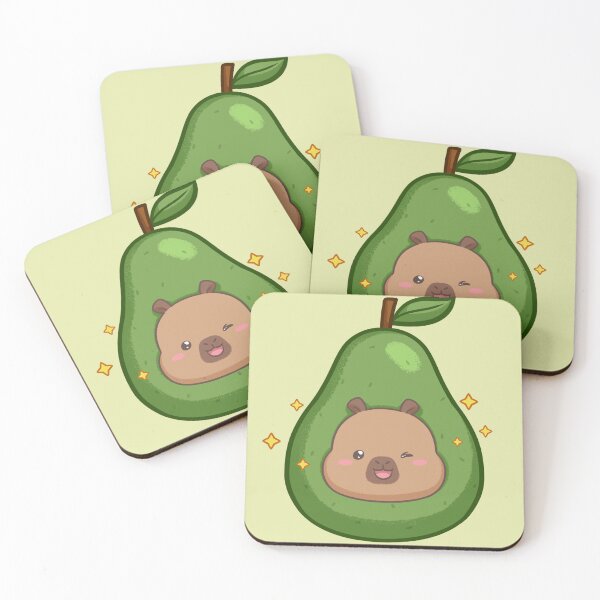 Item preview, Cute Avacado Capybara Illustration designed and sold by CapyFun.
