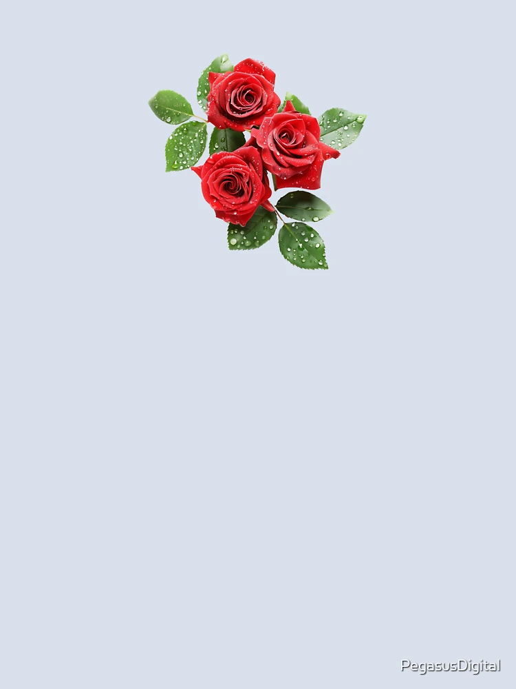 Thumbnail 4 of 4, Boxy T-Shirt, Red Roses - Roses Collection designed and sold by Styled by Anne.