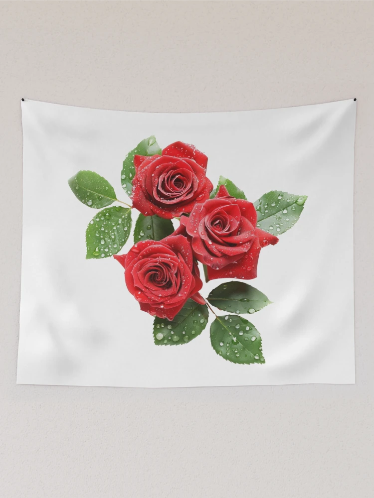 Thumbnail 2 of 3, Tapestry, Red Roses - Roses Collection designed and sold by Styled by Anne.