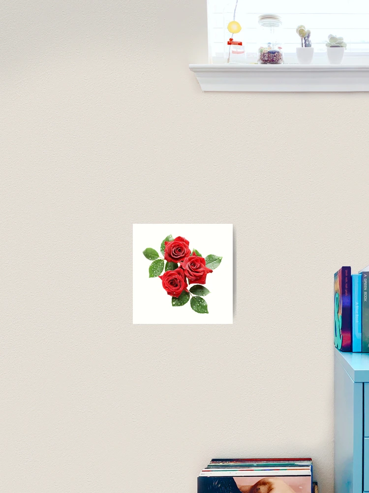 Thumbnail 2 of 3, Art Print, Red Roses - Roses Collection designed and sold by Styled by Anne.