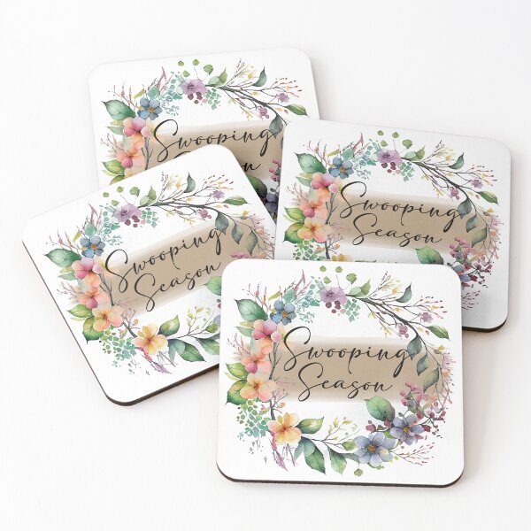 Item preview, Swooping Season Floral Spring Wreath - floral leafy watercolour wreath with bees for Springtime Decor designed and sold by Chestnut Falls Studio.