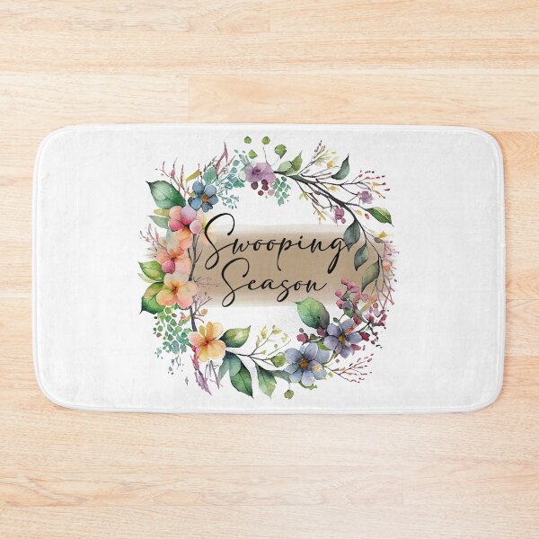 Item preview, Swooping Season Floral Spring Wreath - floral leafy watercolour wreath with bees for Springtime Decor designed and sold by Chestnut Falls Studio.