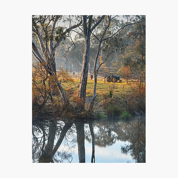 Item preview, Country Morning, Myrtleford designed and sold by Harry Oldmeadow.