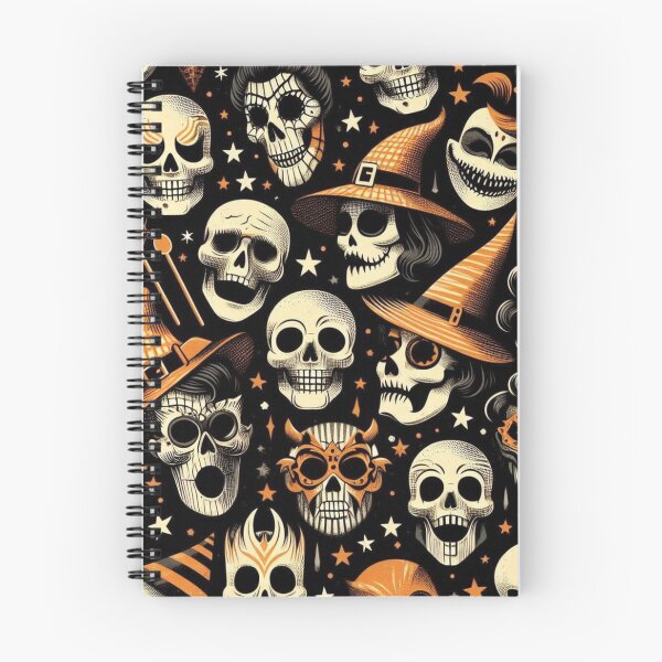 Item preview, Vintage Halloween Skull Pattern designed and sold by JavisSRDesign.