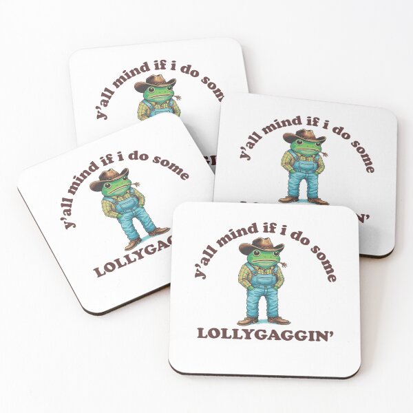 Item preview, Y'all Mind If I Do Some Lollygagging Cowboy Frog Funny designed and sold by LeoVargasVelha.