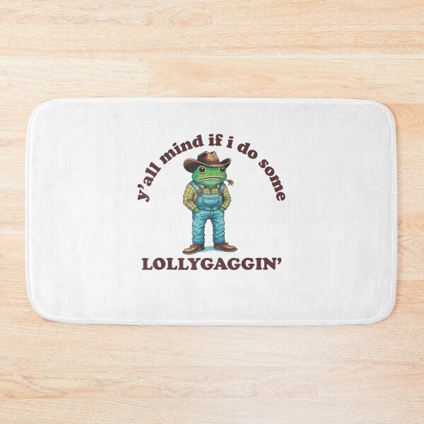 Item preview, Y'all Mind If I Do Some Lollygagging Cowboy Frog Funny designed and sold by LeoVargasVelha.