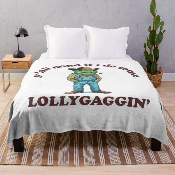 Item preview, Y'all Mind If I Do Some Lollygagging Cowboy Frog Funny designed and sold by LeoVargasVelha.