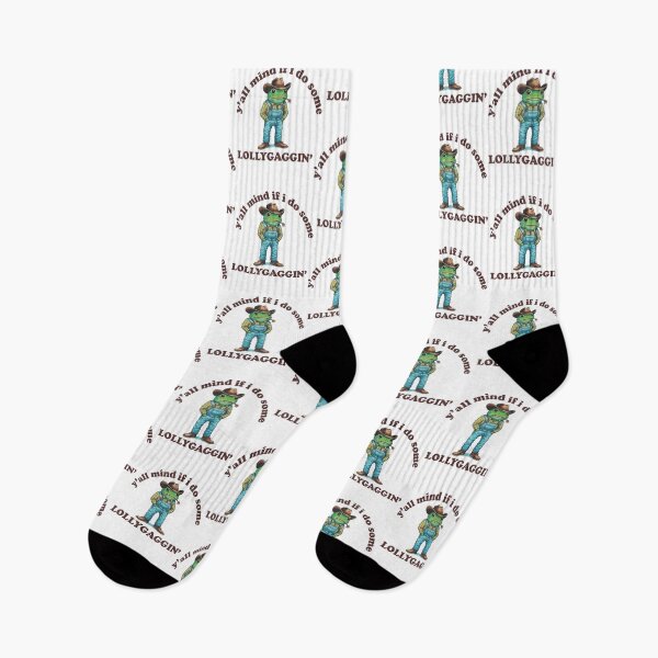Item preview, Y'all Mind If I Do Some Lollygagging Cowboy Frog Funny designed and sold by LeoVargasVelha.