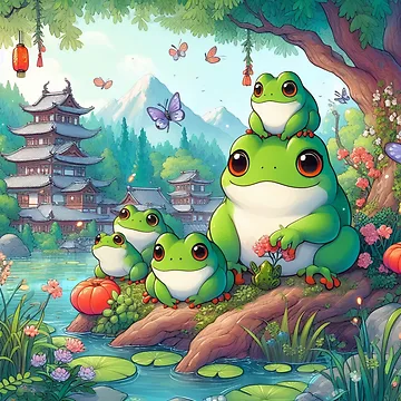 Artwork thumbnail, Frogs by Azrora