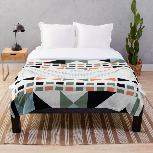 Item preview, Calm Geometric Design for Pillow and Blanket designed and sold by zugiart.