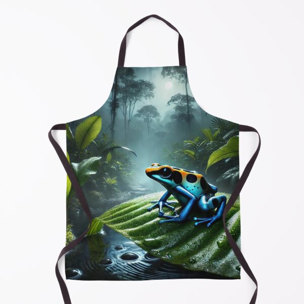 Item preview, Amazon Dart Frog Under Moonlight - Nighttime Rainforest designed and sold by NocturnalNook.