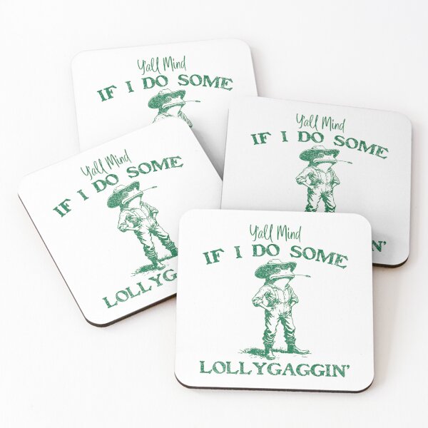 Item preview, Y'all Mind If I Do Some Lollygagging Cowboy Frog Retro designed and sold by LeoVargasVelha.