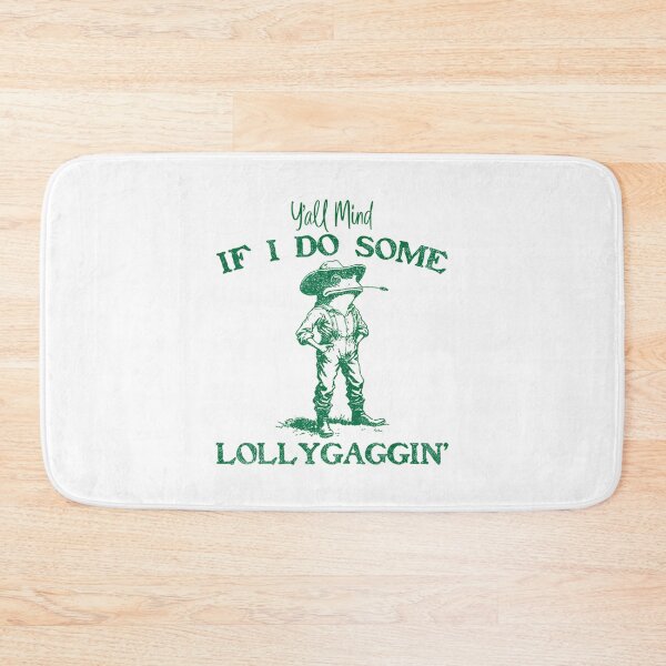 Item preview, Y'all Mind If I Do Some Lollygagging Cowboy Frog Retro designed and sold by LeoVargasVelha.