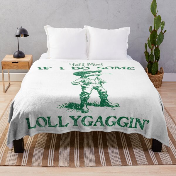 Item preview, Y'all Mind If I Do Some Lollygagging Cowboy Frog Retro designed and sold by LeoVargasVelha.