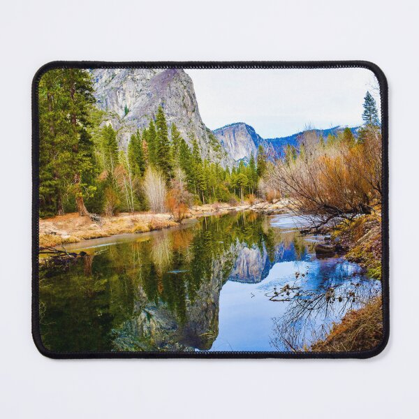 Item preview, Stunning Yosemite Three Brothers Mountain Reflection in RiverStunning designed and sold by Yogibear & Rachelle .